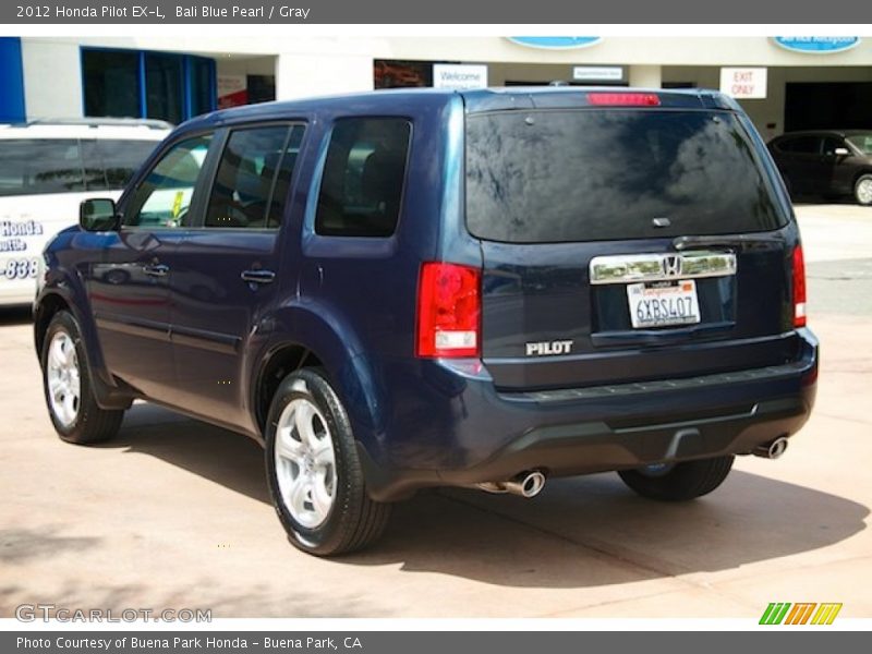 Bali Blue Pearl / Gray 2012 Honda Pilot EX-L