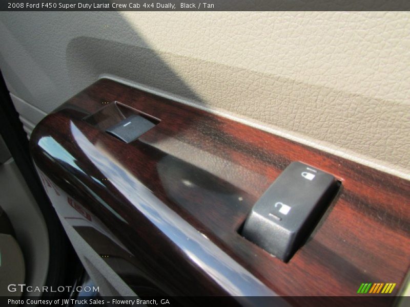 Black / Tan 2008 Ford F450 Super Duty Lariat Crew Cab 4x4 Dually
