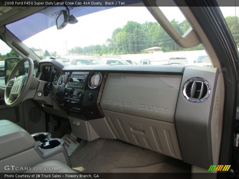 Black / Tan 2008 Ford F450 Super Duty Lariat Crew Cab 4x4 Dually