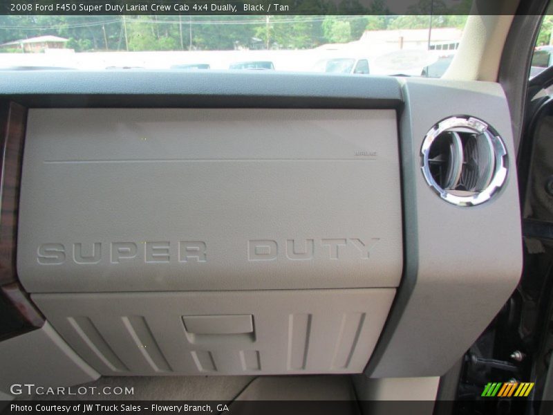 Black / Tan 2008 Ford F450 Super Duty Lariat Crew Cab 4x4 Dually