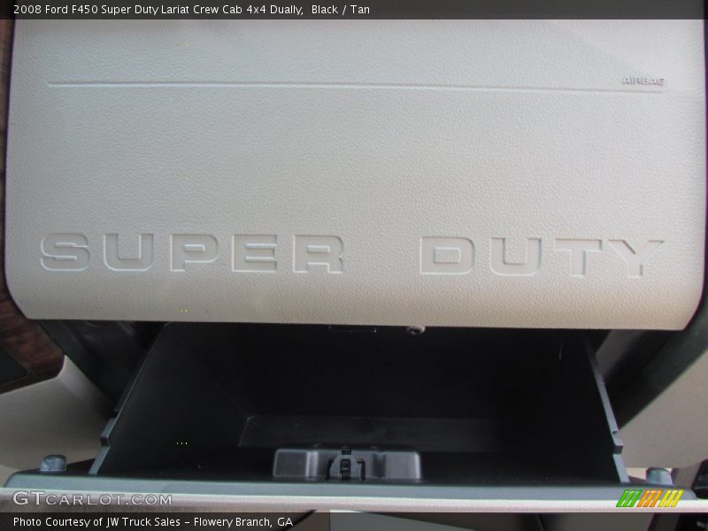 Black / Tan 2008 Ford F450 Super Duty Lariat Crew Cab 4x4 Dually