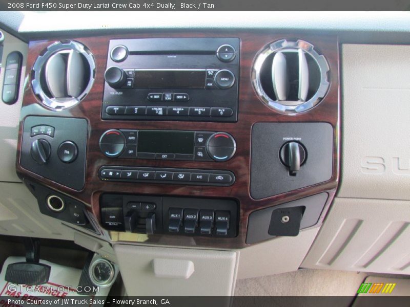 Black / Tan 2008 Ford F450 Super Duty Lariat Crew Cab 4x4 Dually