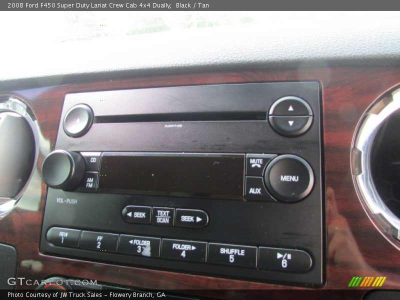 Black / Tan 2008 Ford F450 Super Duty Lariat Crew Cab 4x4 Dually
