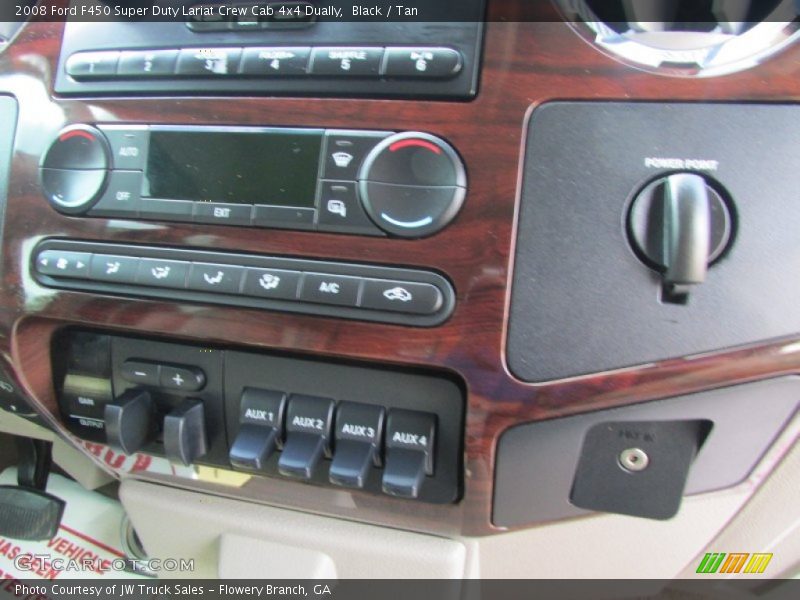 Black / Tan 2008 Ford F450 Super Duty Lariat Crew Cab 4x4 Dually