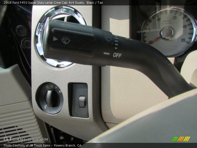 Black / Tan 2008 Ford F450 Super Duty Lariat Crew Cab 4x4 Dually