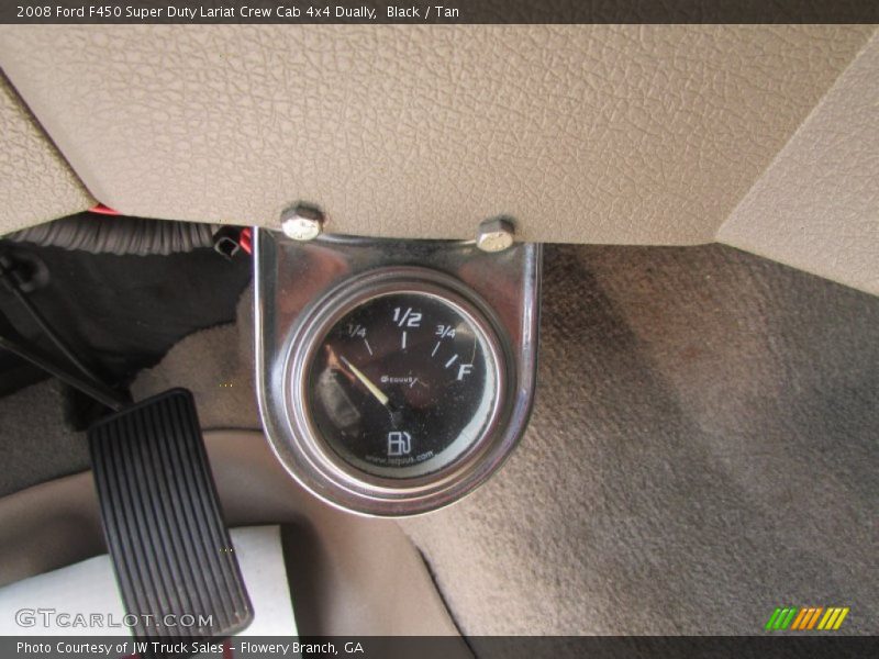 Black / Tan 2008 Ford F450 Super Duty Lariat Crew Cab 4x4 Dually