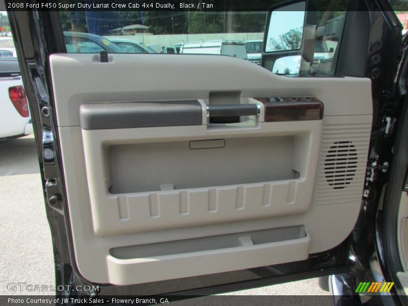 Black / Tan 2008 Ford F450 Super Duty Lariat Crew Cab 4x4 Dually