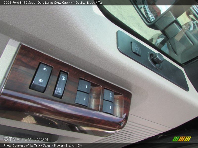 Black / Tan 2008 Ford F450 Super Duty Lariat Crew Cab 4x4 Dually
