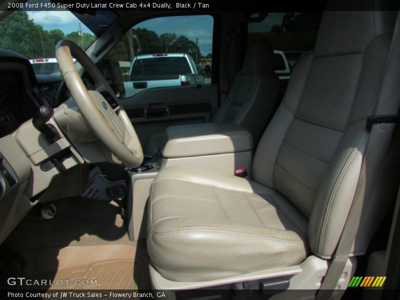 Black / Tan 2008 Ford F450 Super Duty Lariat Crew Cab 4x4 Dually