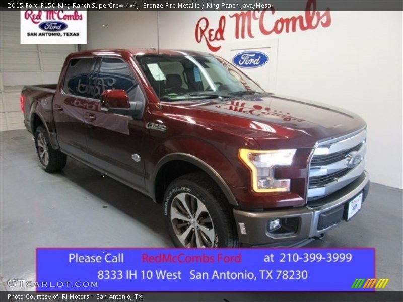 Bronze Fire Metallic / King Ranch Java/Mesa 2015 Ford F150 King Ranch SuperCrew 4x4