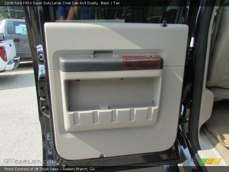 Black / Tan 2008 Ford F450 Super Duty Lariat Crew Cab 4x4 Dually