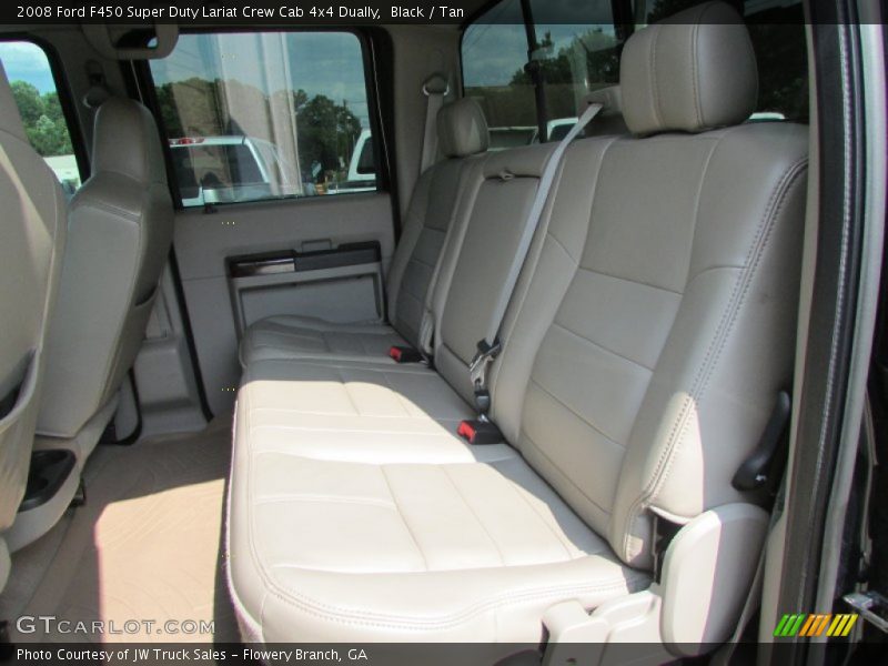 Black / Tan 2008 Ford F450 Super Duty Lariat Crew Cab 4x4 Dually