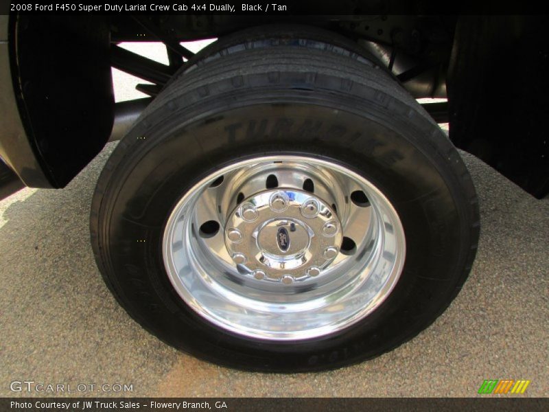 Black / Tan 2008 Ford F450 Super Duty Lariat Crew Cab 4x4 Dually