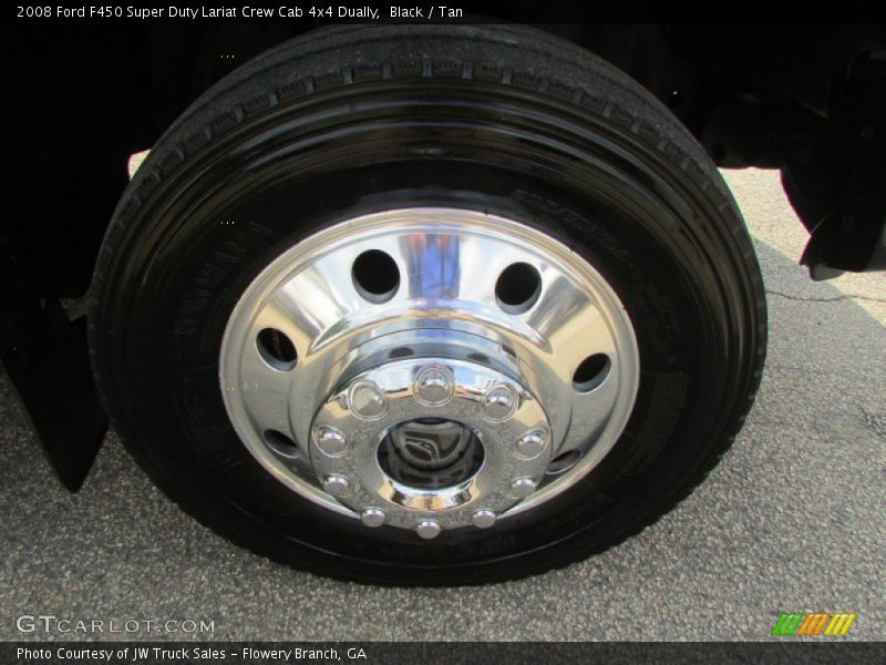 Black / Tan 2008 Ford F450 Super Duty Lariat Crew Cab 4x4 Dually