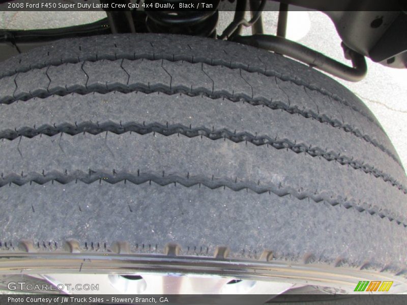 Black / Tan 2008 Ford F450 Super Duty Lariat Crew Cab 4x4 Dually