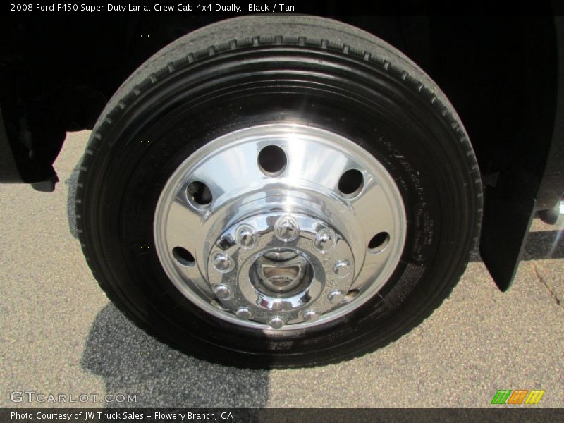 Black / Tan 2008 Ford F450 Super Duty Lariat Crew Cab 4x4 Dually