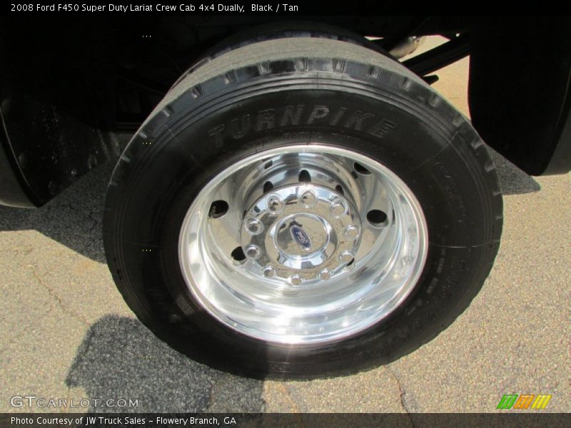Black / Tan 2008 Ford F450 Super Duty Lariat Crew Cab 4x4 Dually