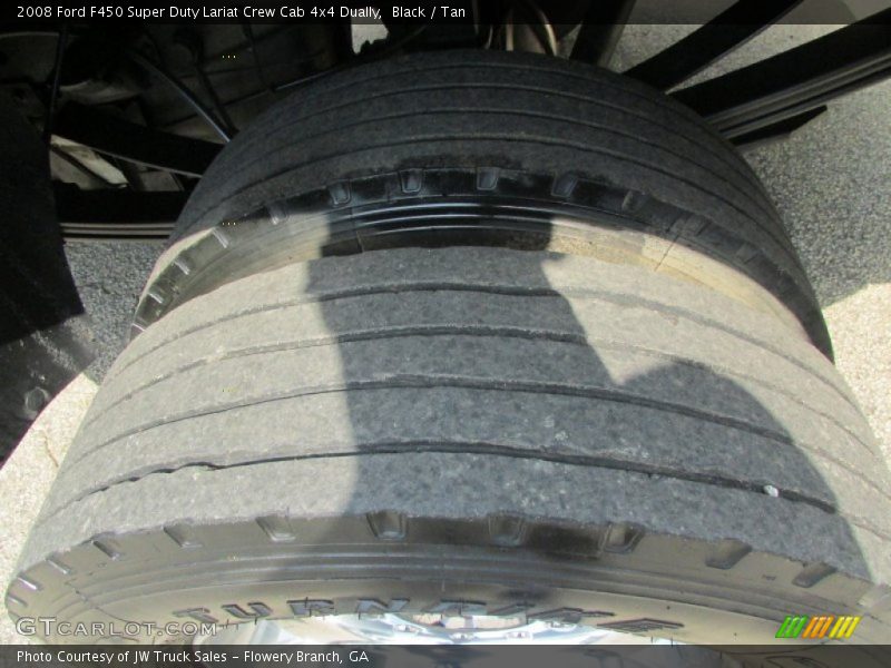 Black / Tan 2008 Ford F450 Super Duty Lariat Crew Cab 4x4 Dually