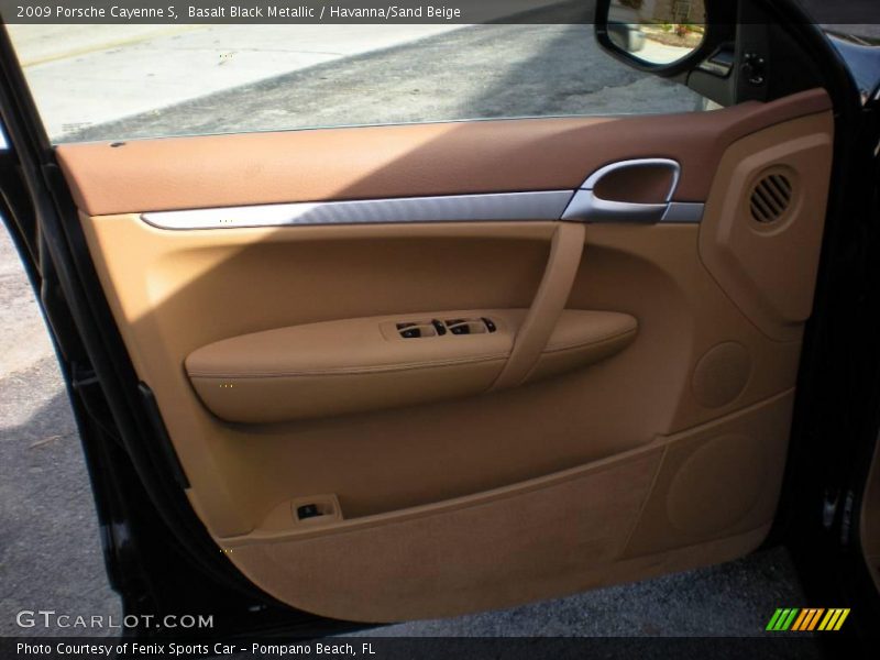 Basalt Black Metallic / Havanna/Sand Beige 2009 Porsche Cayenne S