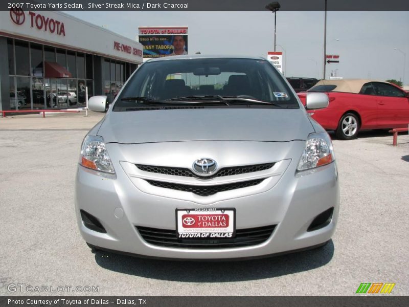 Silver Streak Mica / Dark Charcoal 2007 Toyota Yaris Sedan