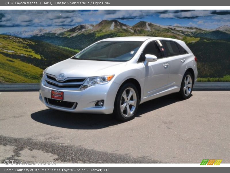 Classic Silver Metallic / Light Gray 2014 Toyota Venza LE AWD