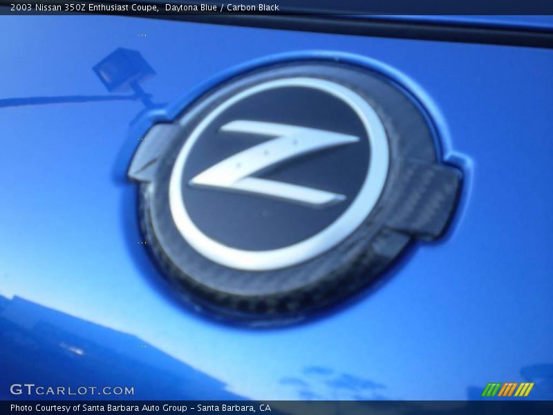 Daytona Blue / Carbon Black 2003 Nissan 350Z Enthusiast Coupe