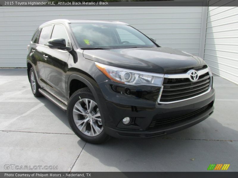 Attitude Black Metallic / Black 2015 Toyota Highlander XLE
