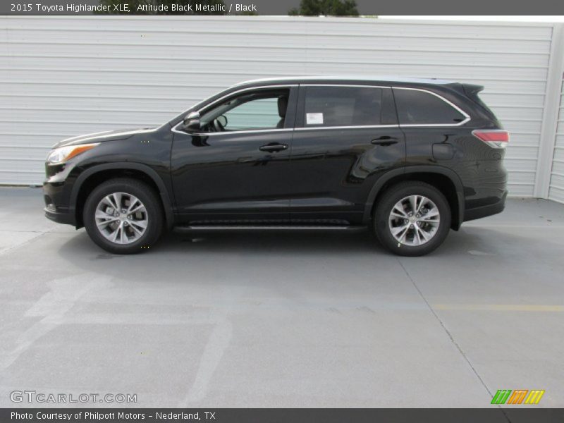 Attitude Black Metallic / Black 2015 Toyota Highlander XLE