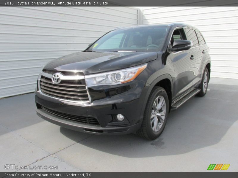 Attitude Black Metallic / Black 2015 Toyota Highlander XLE
