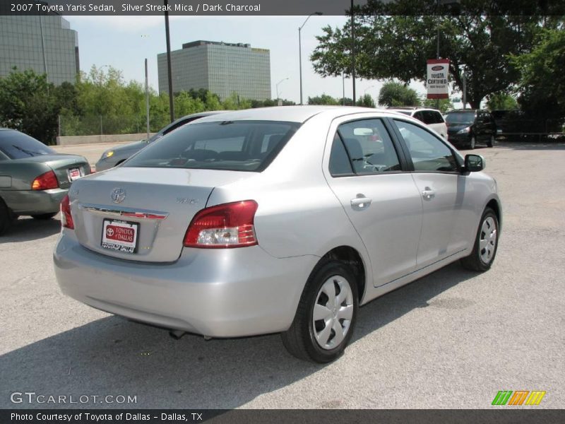 Silver Streak Mica / Dark Charcoal 2007 Toyota Yaris Sedan