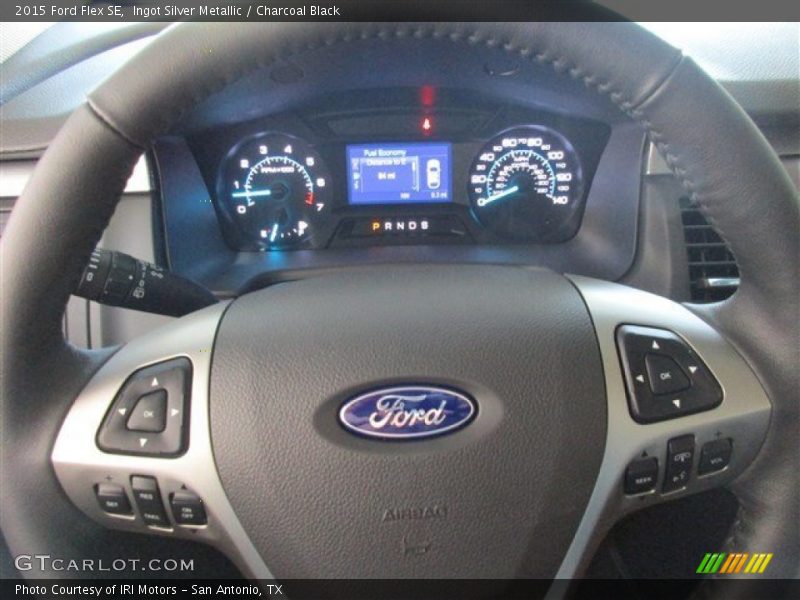 Ingot Silver Metallic / Charcoal Black 2015 Ford Flex SE