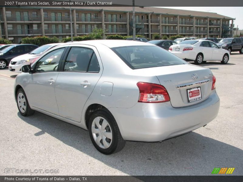Silver Streak Mica / Dark Charcoal 2007 Toyota Yaris Sedan