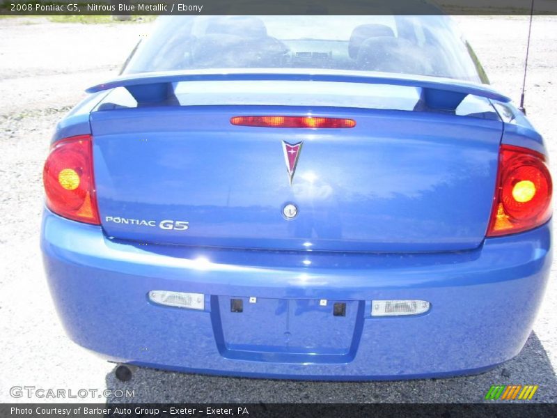Nitrous Blue Metallic / Ebony 2008 Pontiac G5