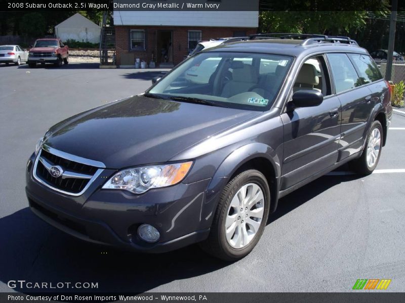 Diamond Gray Metallic / Warm Ivory 2008 Subaru Outback 2.5i Wagon