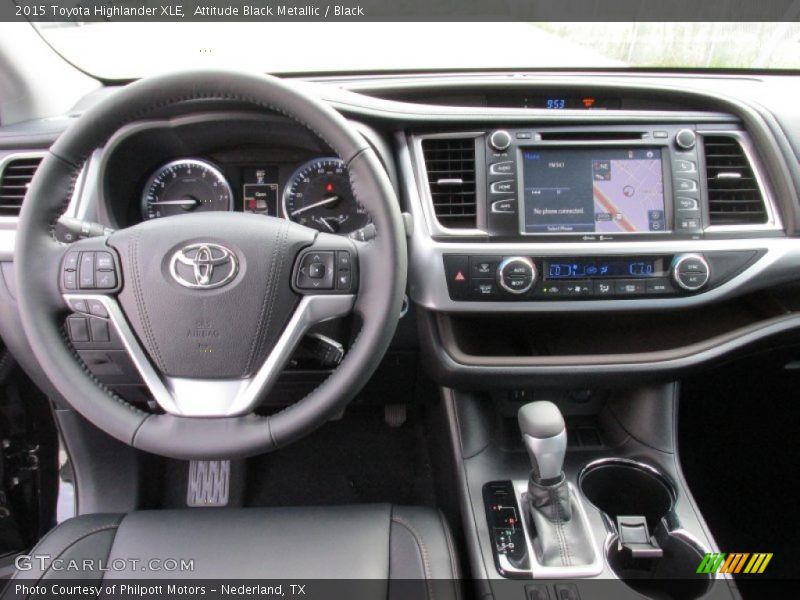 Attitude Black Metallic / Black 2015 Toyota Highlander XLE
