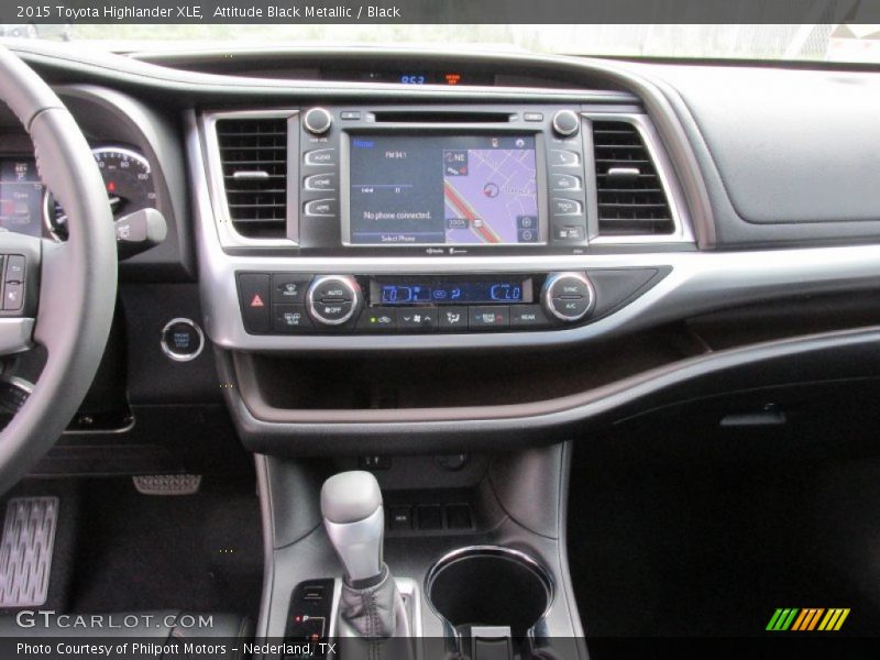 Attitude Black Metallic / Black 2015 Toyota Highlander XLE