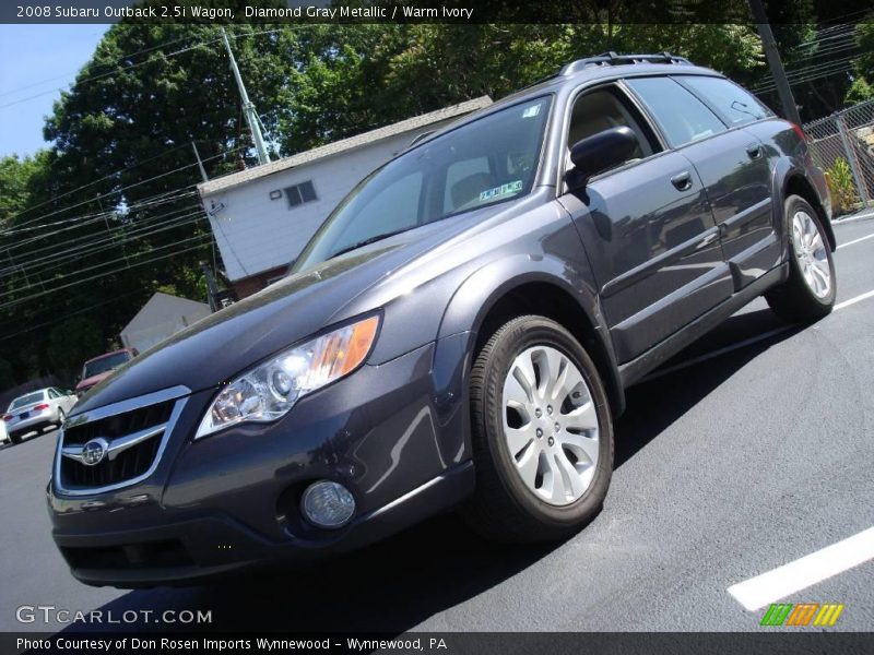Diamond Gray Metallic / Warm Ivory 2008 Subaru Outback 2.5i Wagon