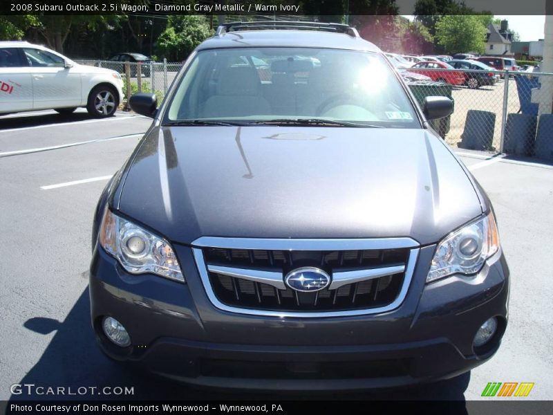Diamond Gray Metallic / Warm Ivory 2008 Subaru Outback 2.5i Wagon