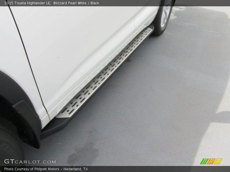 Blizzard Pearl White / Black 2015 Toyota Highlander LE