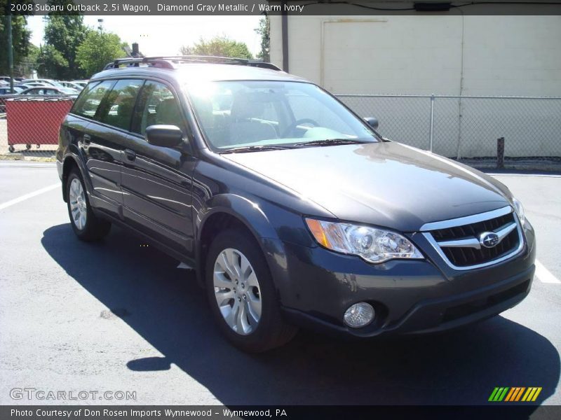 Diamond Gray Metallic / Warm Ivory 2008 Subaru Outback 2.5i Wagon