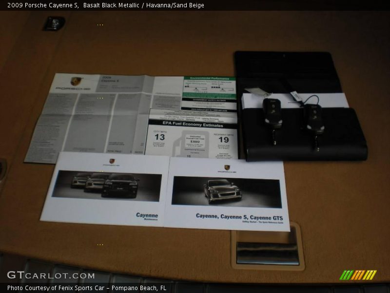 Basalt Black Metallic / Havanna/Sand Beige 2009 Porsche Cayenne S