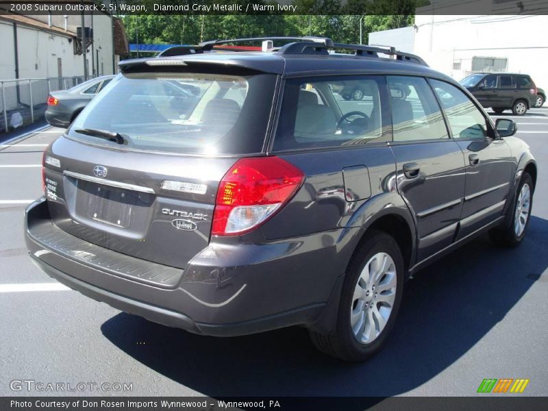 Diamond Gray Metallic / Warm Ivory 2008 Subaru Outback 2.5i Wagon