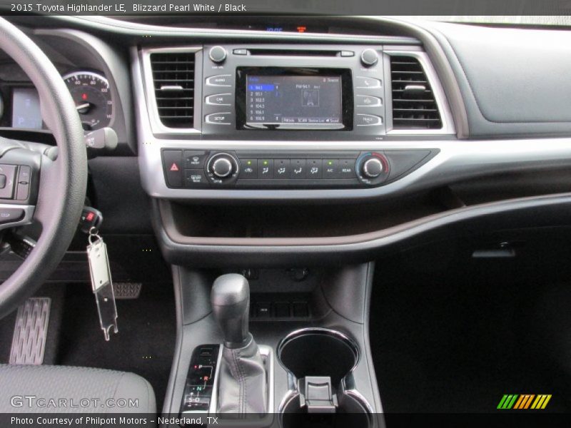 Blizzard Pearl White / Black 2015 Toyota Highlander LE