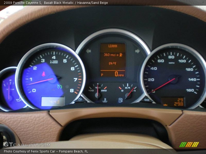 Basalt Black Metallic / Havanna/Sand Beige 2009 Porsche Cayenne S