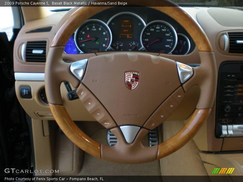 Basalt Black Metallic / Havanna/Sand Beige 2009 Porsche Cayenne S