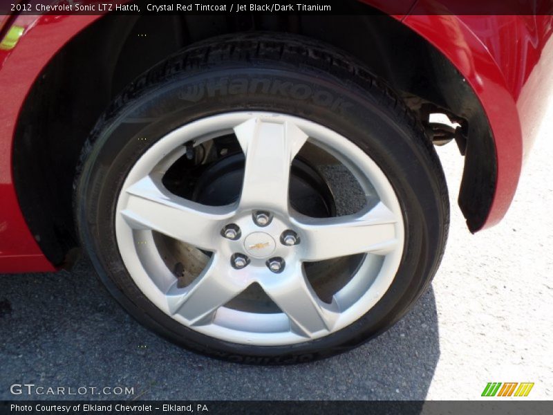 Crystal Red Tintcoat / Jet Black/Dark Titanium 2012 Chevrolet Sonic LTZ Hatch
