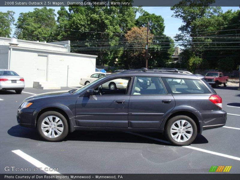 Diamond Gray Metallic / Warm Ivory 2008 Subaru Outback 2.5i Wagon