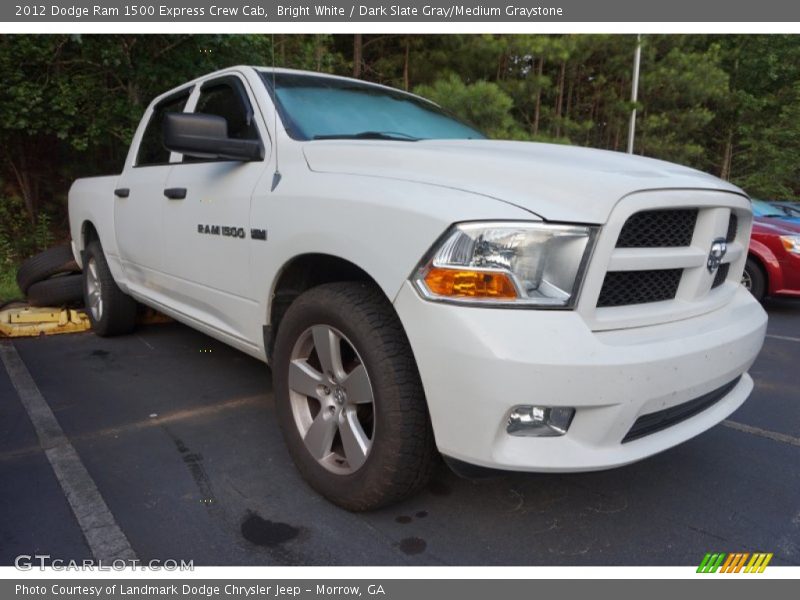 Bright White / Dark Slate Gray/Medium Graystone 2012 Dodge Ram 1500 Express Crew Cab