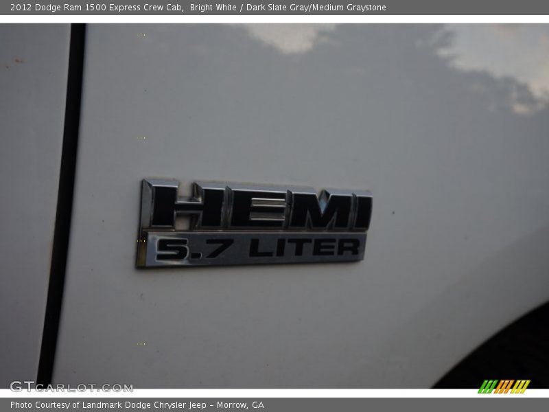 Bright White / Dark Slate Gray/Medium Graystone 2012 Dodge Ram 1500 Express Crew Cab