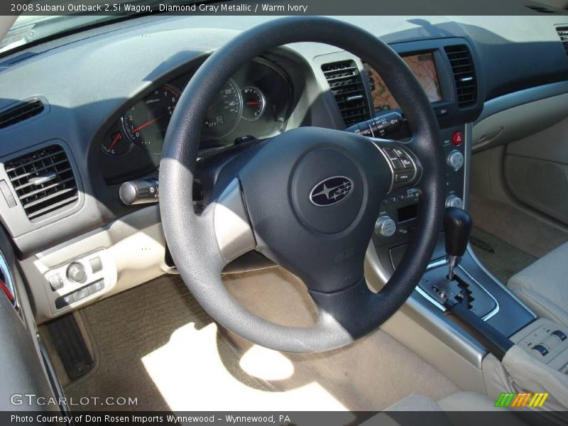 Diamond Gray Metallic / Warm Ivory 2008 Subaru Outback 2.5i Wagon